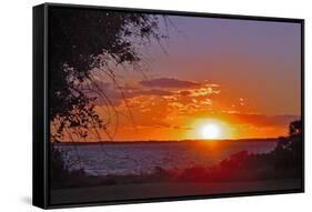 Sunset in Williamsburg, Cobham Bay-Martina Bleichner-Framed Stretched Canvas