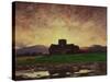 Sunset, Iona (Oil on Canvas)-David Young Cameron-Stretched Canvas