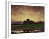 Sunset, Iona (Oil on Canvas)-David Young Cameron-Framed Giclee Print