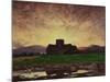 Sunset, Iona (Oil on Canvas)-David Young Cameron-Mounted Giclee Print