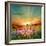 Sunset Is In The Field-nadiya_sergey-Framed Premium Giclee Print