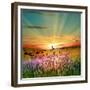 Sunset Is In The Field-nadiya_sergey-Framed Premium Giclee Print