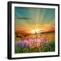 Sunset Is In The Field-nadiya_sergey-Framed Premium Giclee Print