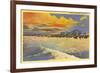 Sunset, Jacksonville Beach, Florida-null-Framed Art Print