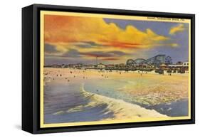 Sunset, Jacksonville Beach, Florida-null-Framed Stretched Canvas