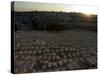 Sunset, Jewish Cemetery, Mount of Olives, Jerusalem, Israel, Middle East-Christian Kober-Stretched Canvas