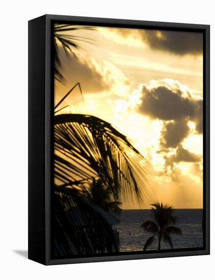 Sunset, Key West, Florida, United States of America, North America-Robert Harding-Framed Stretched Canvas