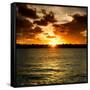 Sunset Key West - Florida-Philippe Hugonnard-Framed Stretched Canvas