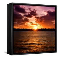 Sunset Key West - Florida-Philippe Hugonnard-Framed Stretched Canvas