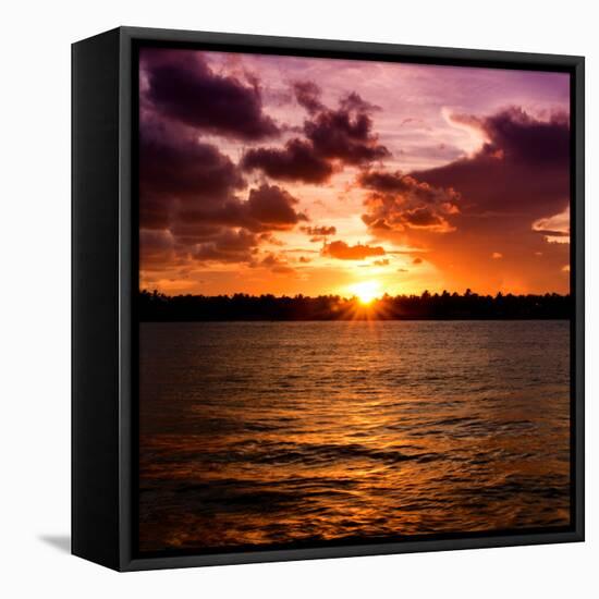 Sunset Key West - Florida-Philippe Hugonnard-Framed Stretched Canvas