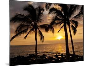 Sunset, Kihei, Maui, Hawaii, USA-Cathy & Gordon Illg-Mounted Premium Photographic Print