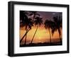Sunset, Kohala Coast, Island of Hawaii, Hawaiian Islands, USA-null-Framed Photographic Print