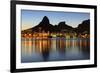 Sunset Lagoon Rodrigo De Freitas (Lagoa), Mountain, Rio De Janeiro, Brazil-jantroyka-Framed Photographic Print