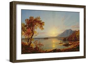 Sunset, Lake George, New York, 1867-Jasper Francis Cropsey-Framed Giclee Print