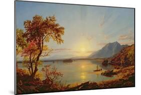 Sunset, Lake George, New York, 1867-Jasper Francis Cropsey-Mounted Giclee Print