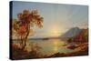 Sunset, Lake George, New York, 1867-Jasper Francis Cropsey-Stretched Canvas