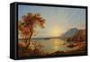 Sunset, Lake George, New York, 1867-Jasper Francis Cropsey-Framed Stretched Canvas