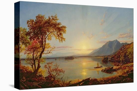 Sunset, Lake George, New York, 1867-Jasper Francis Cropsey-Stretched Canvas