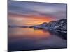 Sunset, Lake Kleifarvatn, Iceland-Panoramic Images-Mounted Photographic Print