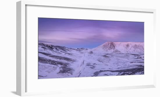 Sunset, Lake Kleifarvatn, Iceland-Panoramic Images-Framed Photographic Print