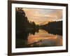 Sunset, Lake Matheson and Southern Alps, Westland, South Island, New Zealand, Pacific-Schlenker Jochen-Framed Photographic Print