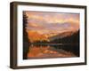 Sunset, Lake Matheson and Southern Alps, Westland, South Island, New Zealand, Pacific-Schlenker Jochen-Framed Photographic Print