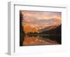 Sunset, Lake Matheson and Southern Alps, Westland, South Island, New Zealand, Pacific-Schlenker Jochen-Framed Photographic Print