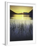 sunset, Lake Wenatchee, Wenatchee National Forest, Washington, USA-Charles Gurche-Framed Photographic Print