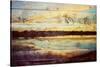 Sunset Lake Wood-Gail Peck-Stretched Canvas