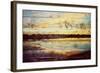 Sunset Lake Wood-Gail Peck-Framed Art Print