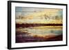 Sunset Lake Wood-Gail Peck-Framed Art Print