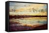 Sunset Lake Wood-Gail Peck-Framed Stretched Canvas