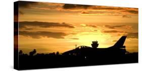 Sunset Landing This Chilean Air Force F-16 Fighting Falcon-Stocktrek Images-Stretched Canvas