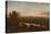 Sunset Landscape, 1851 (Oil on Canvas)-John Frederick Kensett-Stretched Canvas