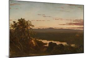Sunset Landscape, 1851 (Oil on Canvas)-John Frederick Kensett-Mounted Giclee Print