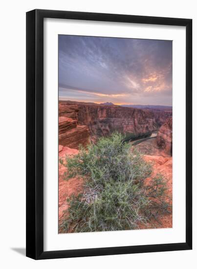 Sunset Landscape By The Colorado River, Page Arizona-Vincent James-Framed Premium Photographic Print