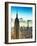 Sunset Landscape of the Empire State Building and One World Trade Center, Manhattan, NYC, Colors-Philippe Hugonnard-Framed Photographic Print