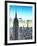 Sunset Landscape of the Empire State Building and One World Trade Center, Manhattan, NYC, US-Philippe Hugonnard-Framed Photographic Print