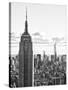 Sunset Landscape of the Empire State Building and One World Trade Center, Manhattan, NYC-Philippe Hugonnard-Stretched Canvas