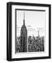 Sunset Landscape of the Empire State Building and One World Trade Center, Manhattan, NYC-Philippe Hugonnard-Framed Premium Photographic Print