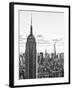 Sunset Landscape of the Empire State Building and One World Trade Center, Manhattan, NYC-Philippe Hugonnard-Framed Photographic Print