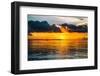 Sunset Landscape with a Yacht - Miami - Florida-Philippe Hugonnard-Framed Photographic Print