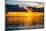 Sunset Landscape with a Yacht - Miami - Florida-Philippe Hugonnard-Mounted Photographic Print