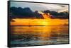Sunset Landscape with a Yacht - Miami - Florida-Philippe Hugonnard-Framed Stretched Canvas