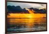 Sunset Landscape with a Yacht - Miami - Florida-Philippe Hugonnard-Framed Photographic Print