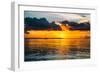 Sunset Landscape with a Yacht - Miami - Florida-Philippe Hugonnard-Framed Photographic Print