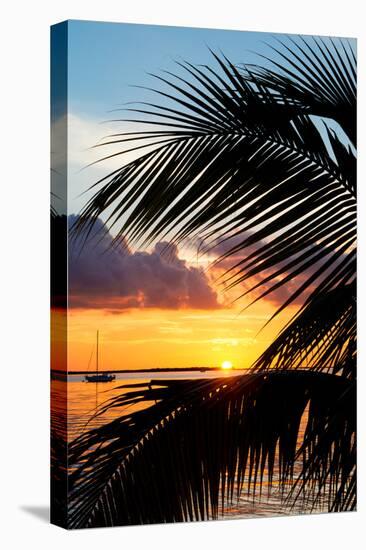 Sunset Landscape with a Yacht - Miami - Florida-Philippe Hugonnard-Stretched Canvas