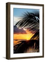 Sunset Landscape with a Yacht - Miami - Florida-Philippe Hugonnard-Framed Photographic Print