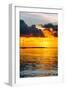 Sunset Landscape with a Yacht - Miami - Florida-Philippe Hugonnard-Framed Photographic Print