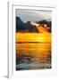 Sunset Landscape with a Yacht - Miami - Florida-Philippe Hugonnard-Framed Photographic Print